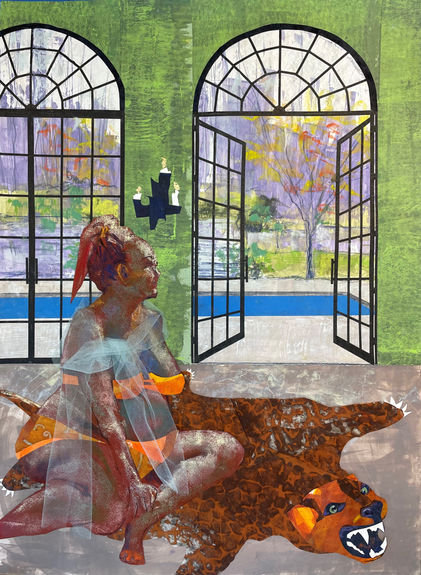 Beauty and Her Beast | Mixed Media | Lisa C Sachs | TERAVARNA