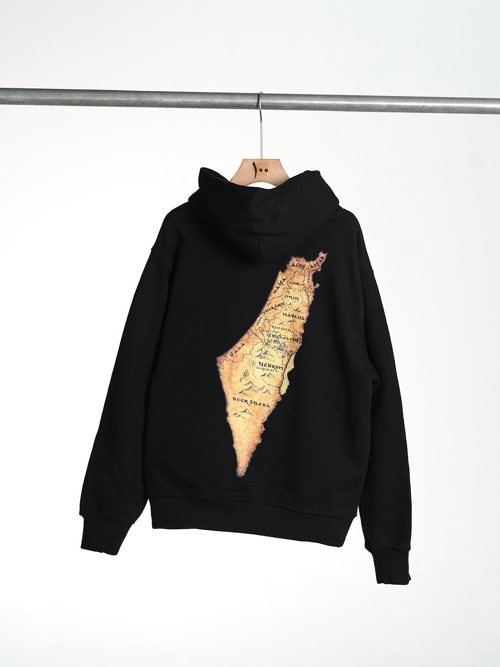 Thumbnail: Al Aqsa Black Hoodie With Map