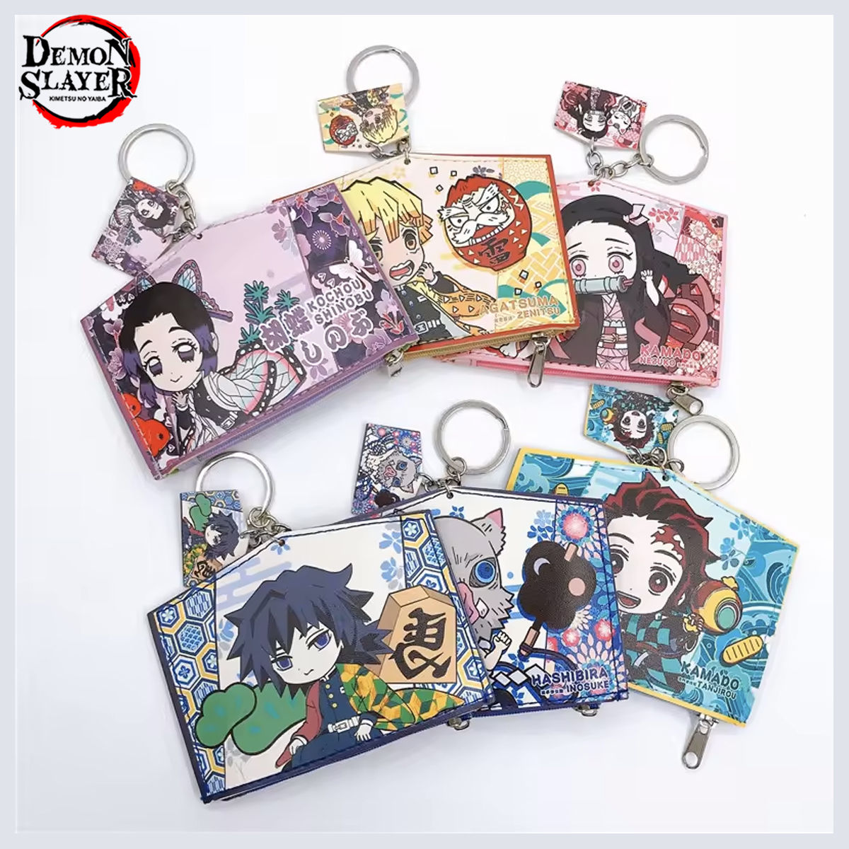 Mini Wallet Coin Purse Portable Demon Slayers