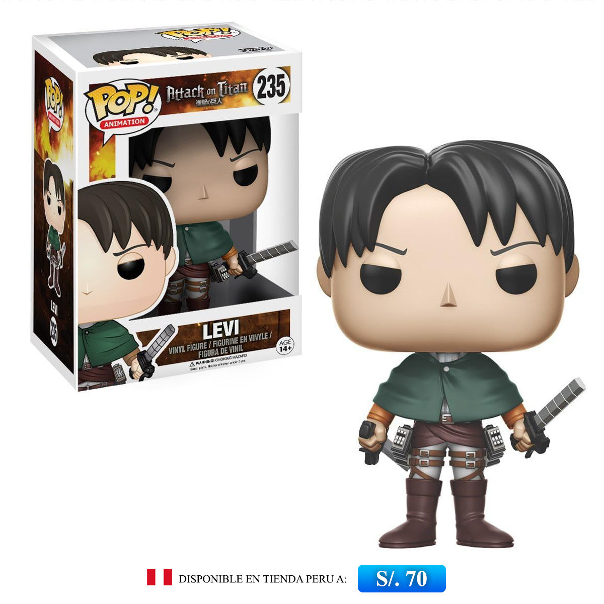 Funko Pop Animation: Attack On Titan - Levi 235
