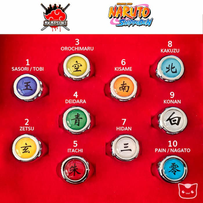 Thumbnail: Rings Anime Cosplay Akatsuki - Naruto Shippuden