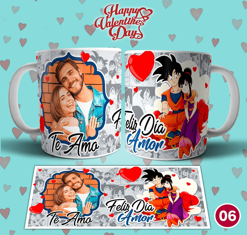 Thumbnail: Templates to sublimate mugs - San Valentin