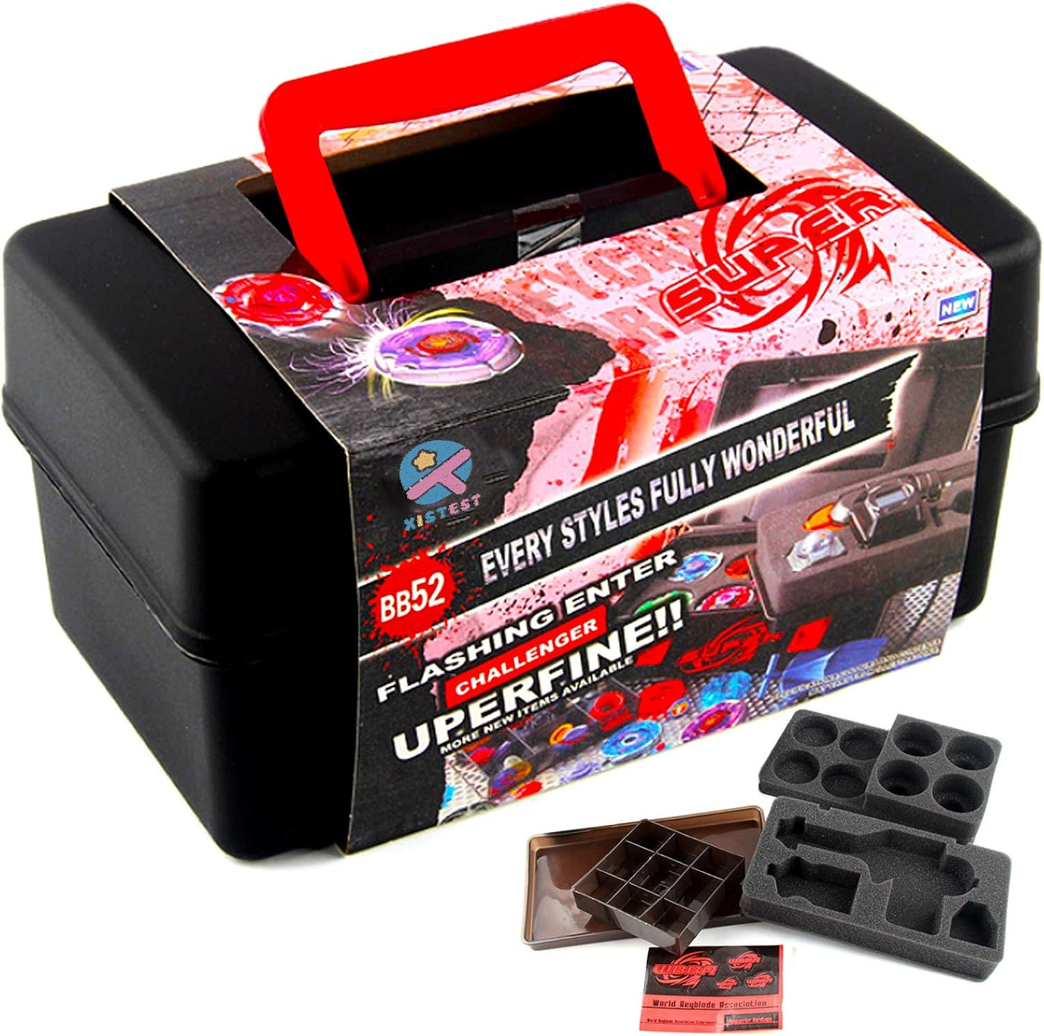 Durable Plastic Carrying Box Compatible with Beyblade Burst Gyro Launcher Access