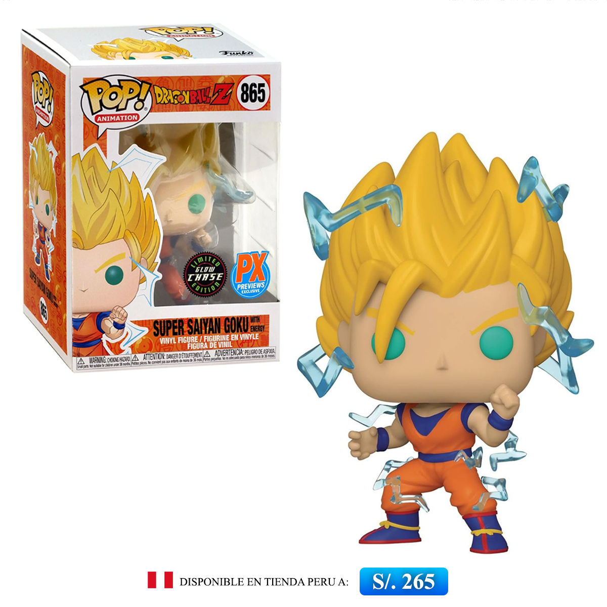 Funko Pop Animation: Dragon Ball Z - Super Saiyajin Goku Glow Chase 865