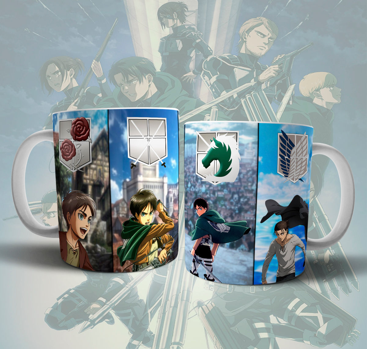 Sublimation Templates Shingeki no kyojin