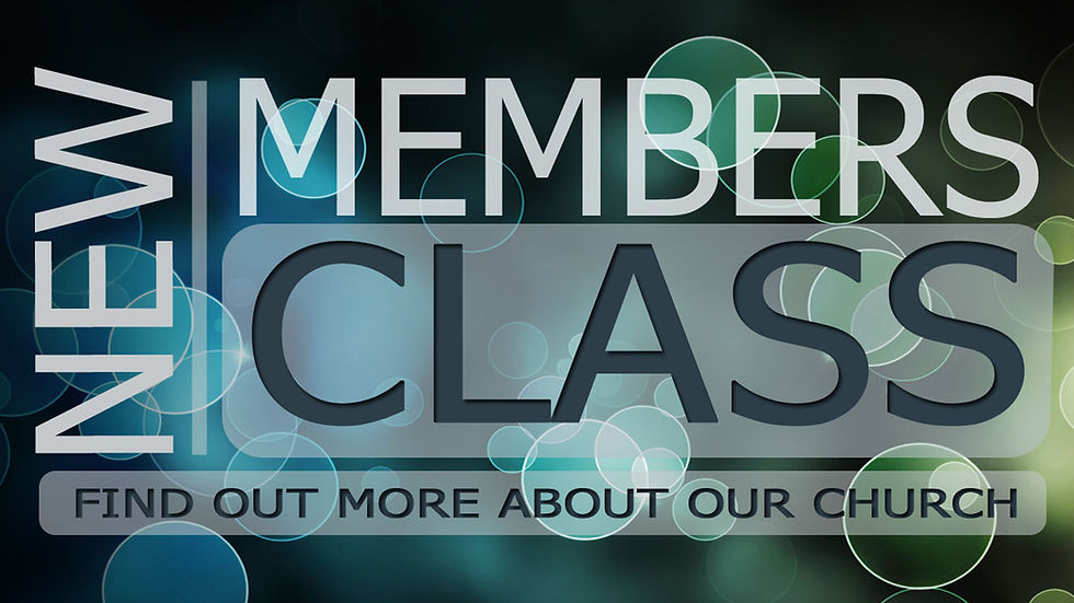NEW MEMBER CLASS