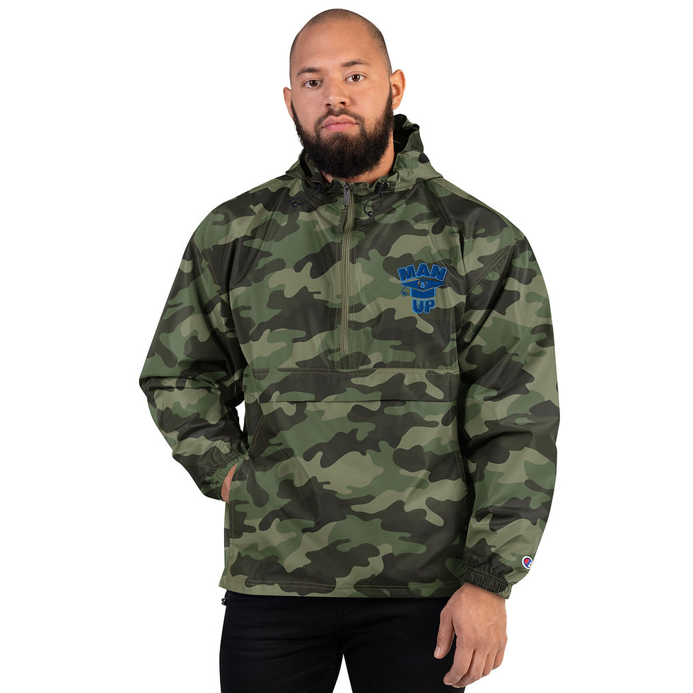 Thumbnail: Man Up Embroidered Champion Packable Jacket