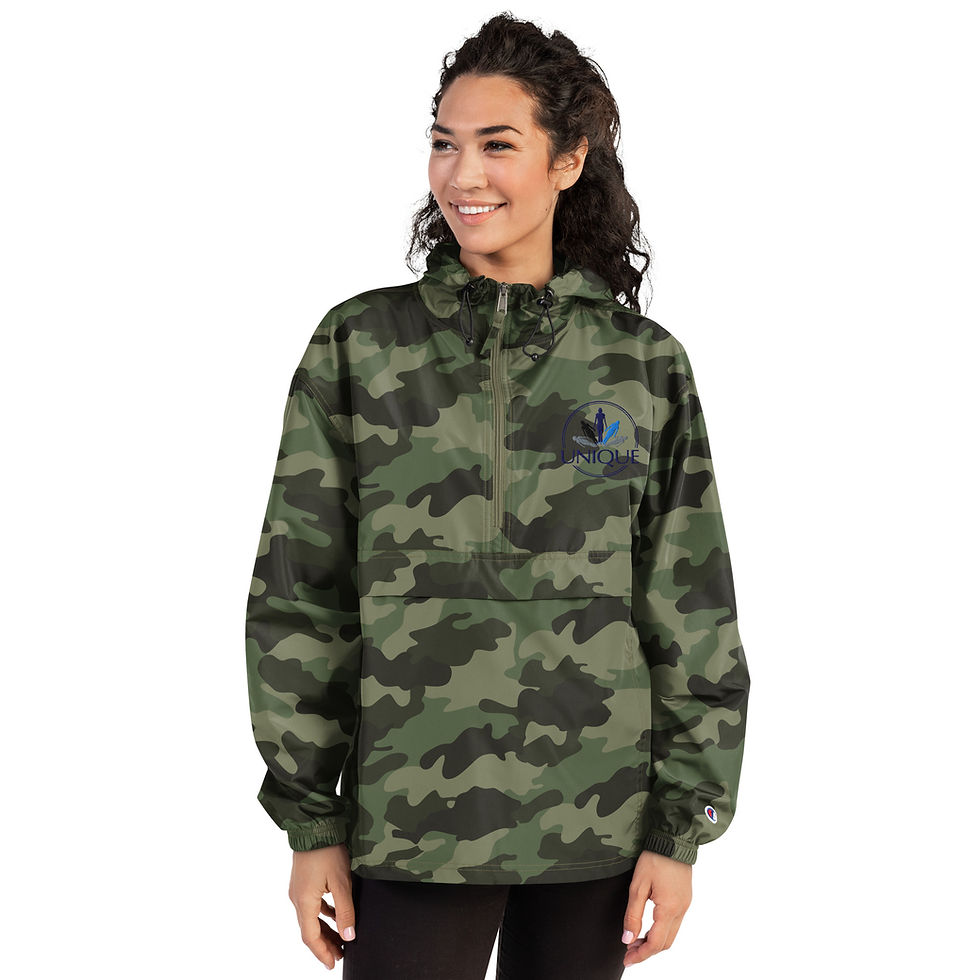 Thumbnail: Unique Embroidered Champion Packable Jacket