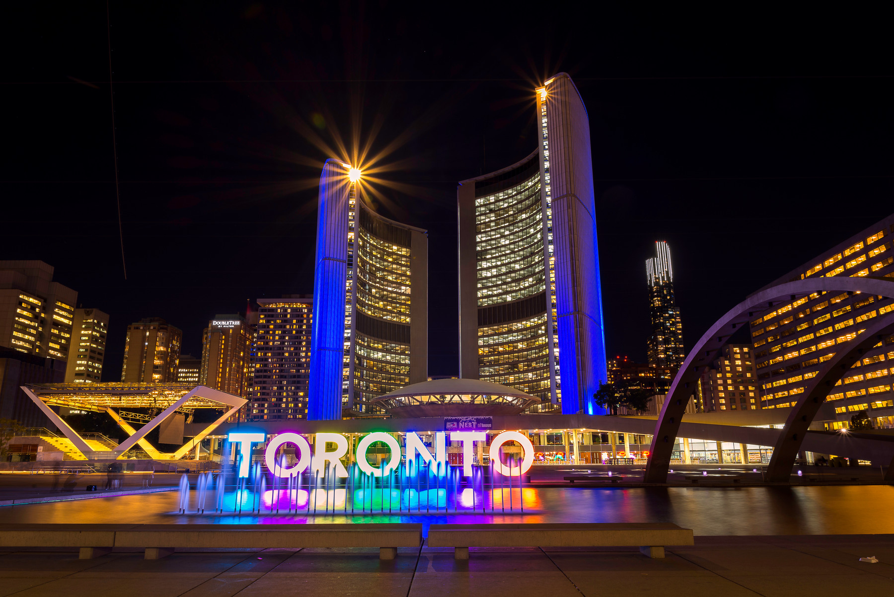 Toronto at night