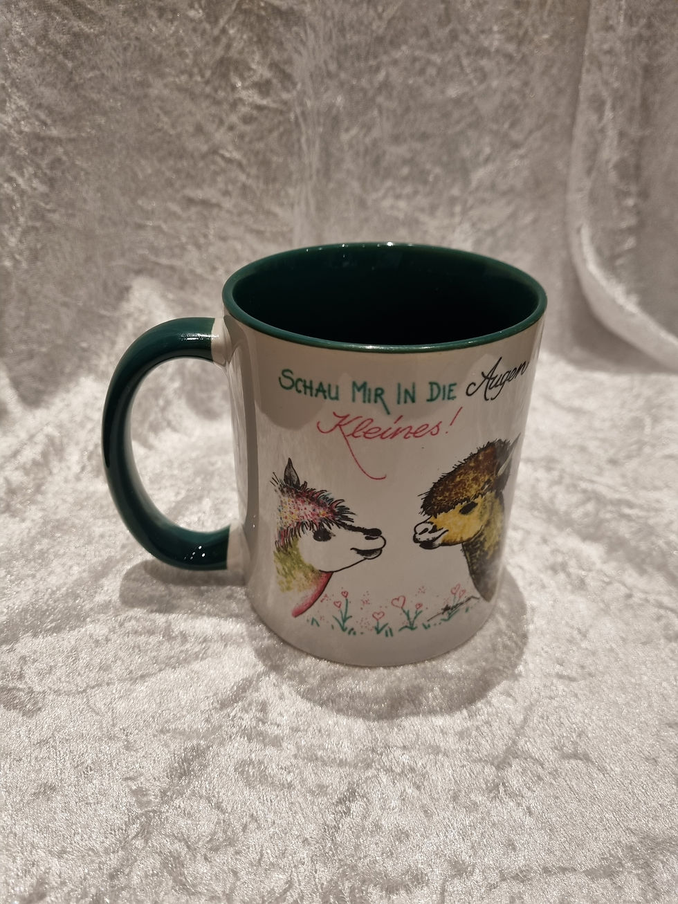 Miniaturbild: Tasse mit süßem Alpakamotiv