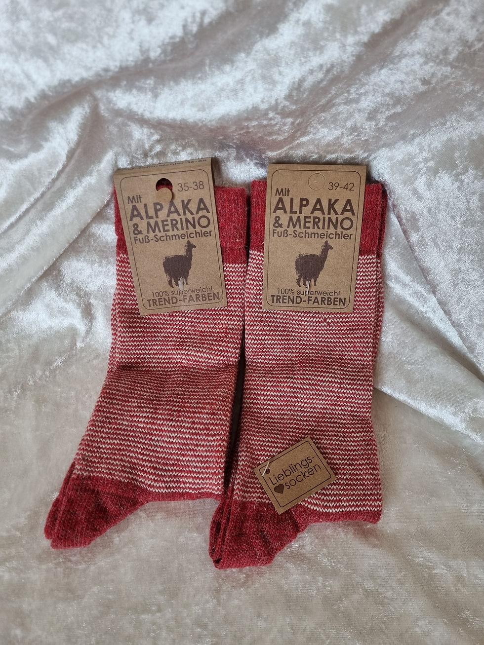 Miniaturbild: Alpaka/Merino Ringel-Socken
