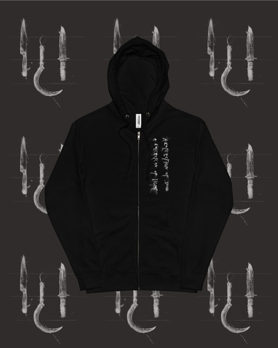 ONE HELD TO EVERY THROAT-ZIP HOODIE | Andysciazko