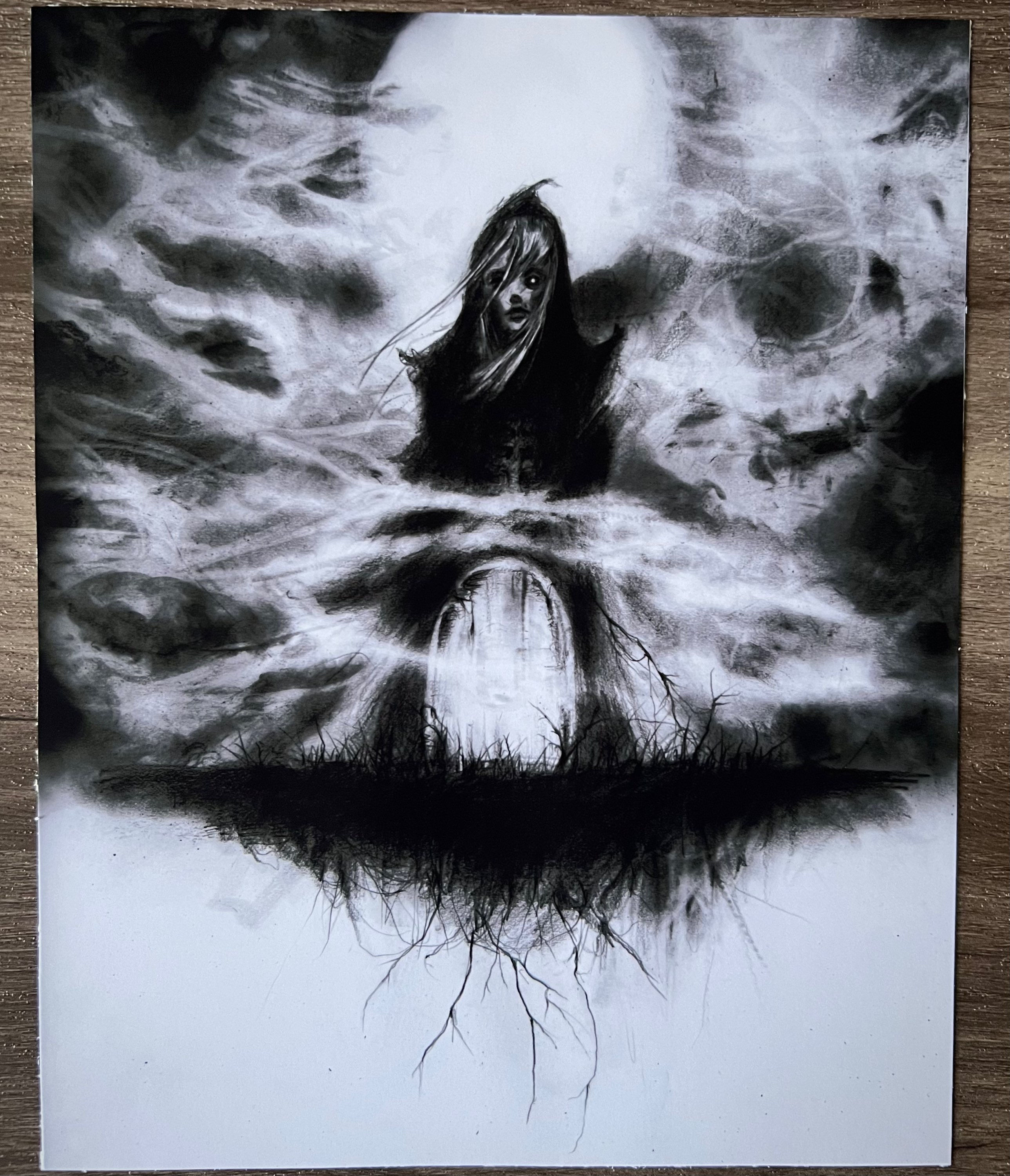 How Death Shines-Dark Art Print