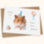 Luxury Birthday Card for Hamster Lovers