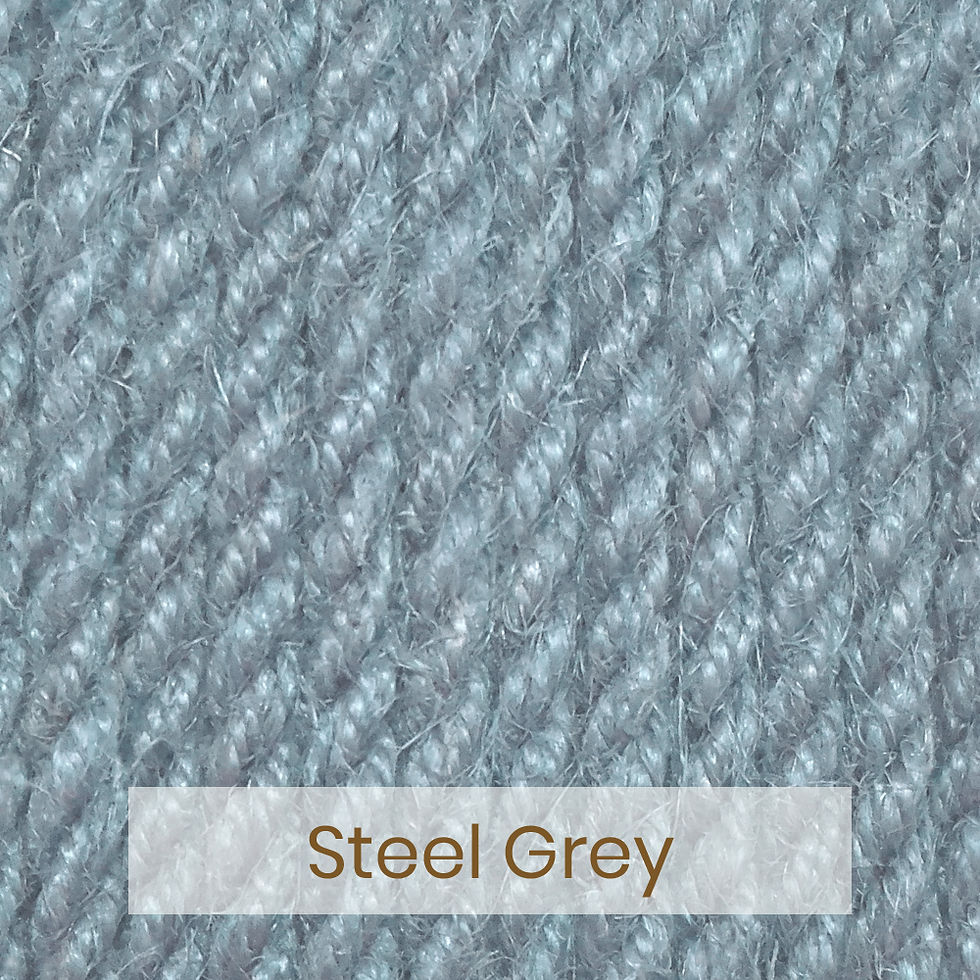 Thumbnail: Steel Grey Colour 7mm Thick Coloured Jute Rope Cord Twine Hemp