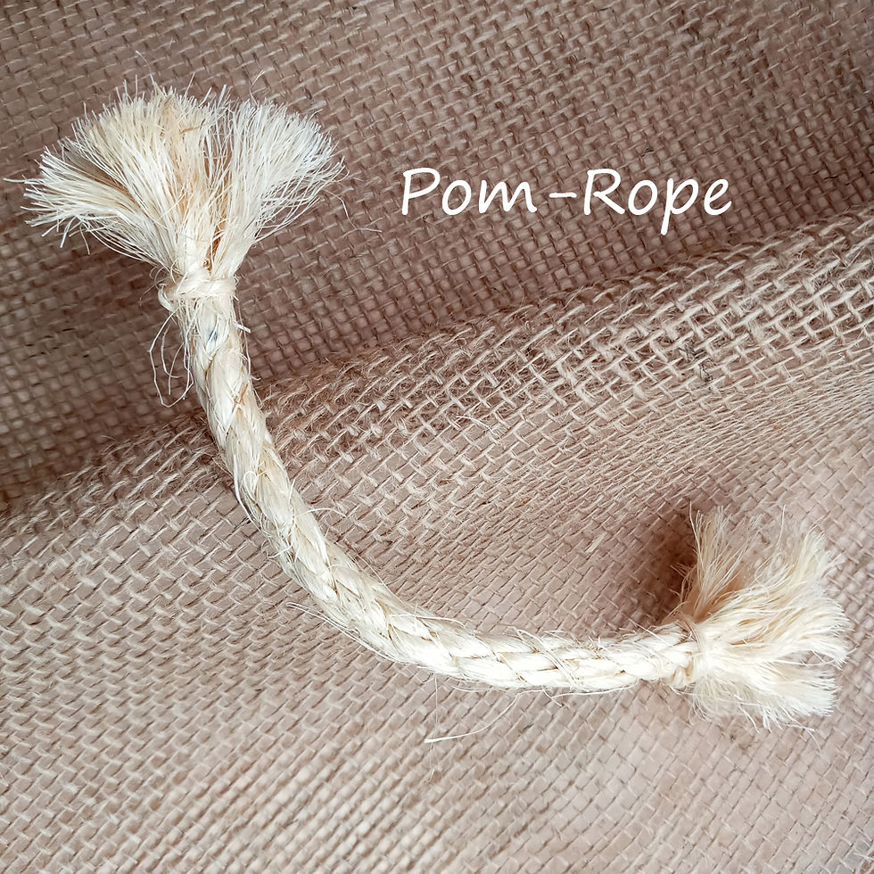 Thumbnail: Organic Sisal Pom-rope - Handmade by Nature's Goodies