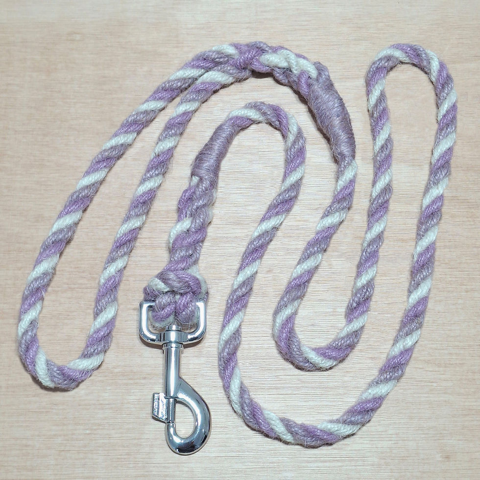 Thumbnail: Jute Rope Dog Lead Leash Natural Hemp Eco Vegan - Handmade by Nature's Goodies