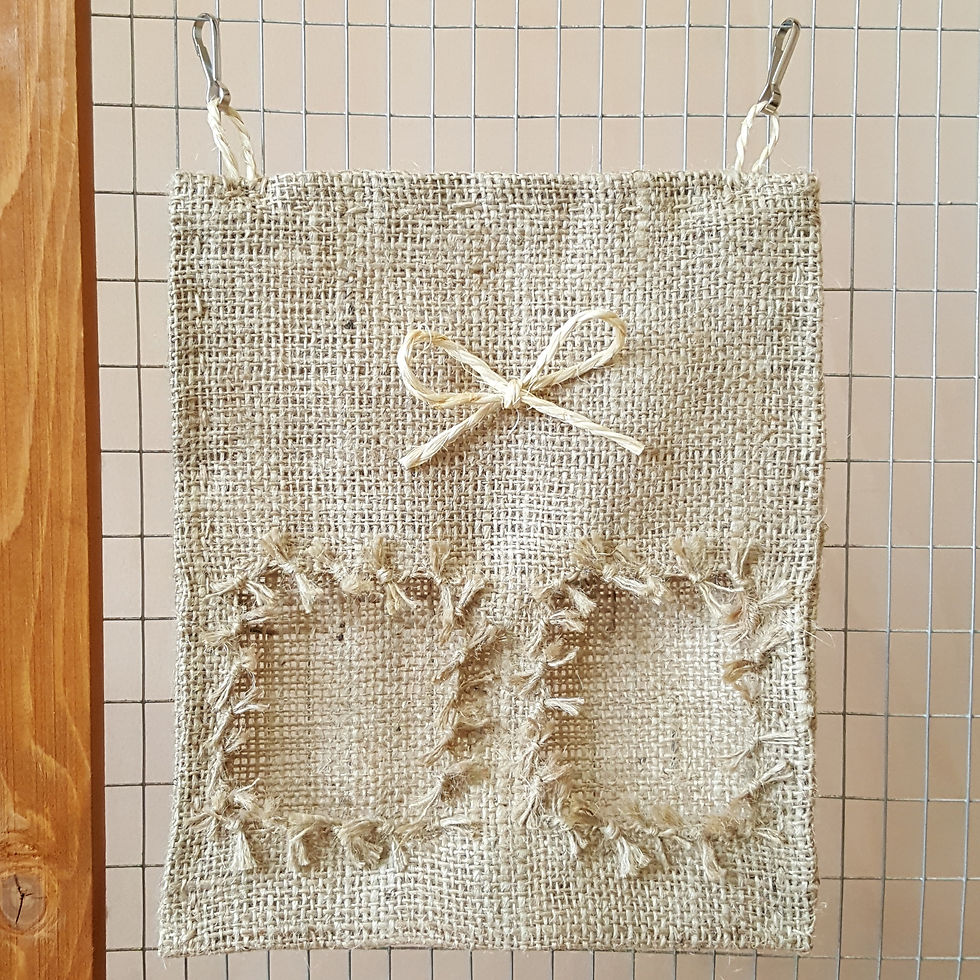 Thumbnail: Heavy Duty Hessian Hay Feeder Bags - Handmade by Natures Goodies