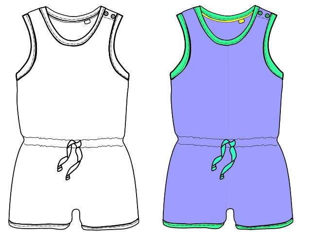 Jersey Knit Romper