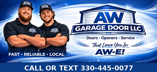 AW Garage Door website banner