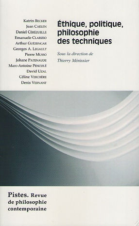 Ethique politique philosophie des techniques
