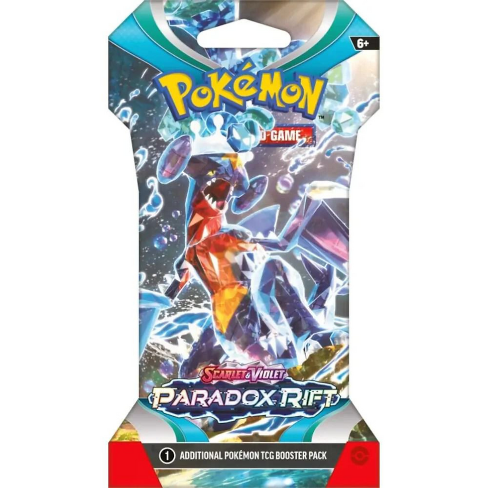 one sleeved pokemon booster pack of paradox rift