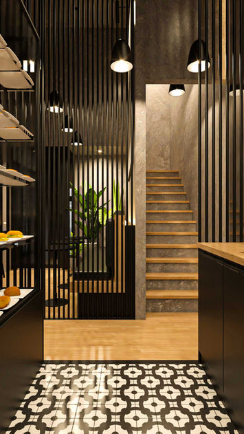Relaxing and cozy corner shop design with warm lighting, Kensington Eiscafé - Gokhan Dogan