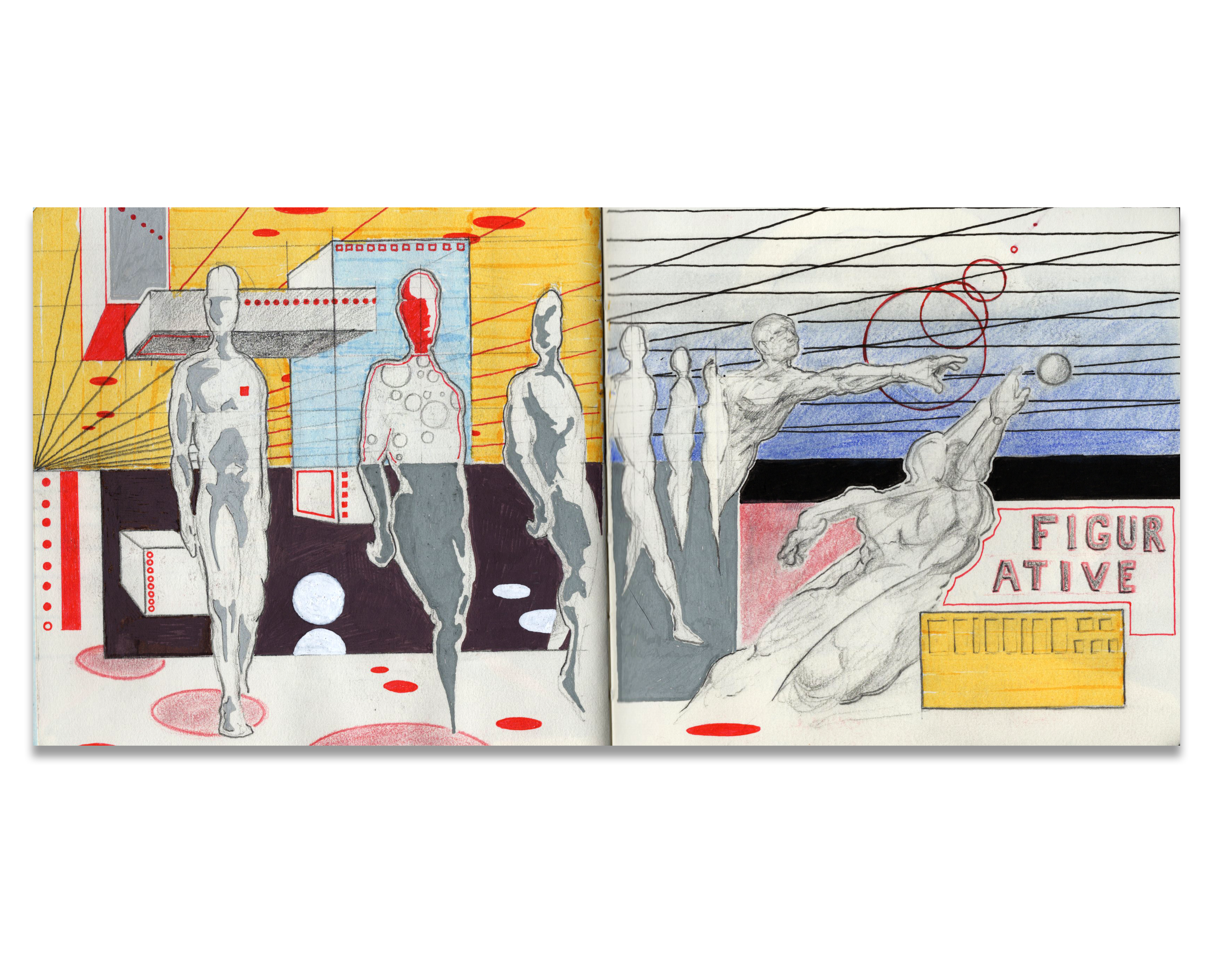 Figurative - Sketchbook Page Poster