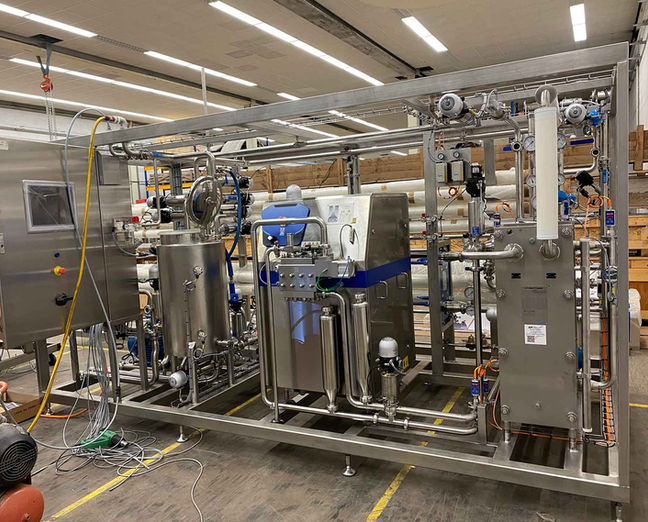 Pasteurizer, heat exchanger, decanter, stainless steel tube heat exchanger, stainless steel plate heat exchanger. Juice pasteurization. Egg pasteurization.