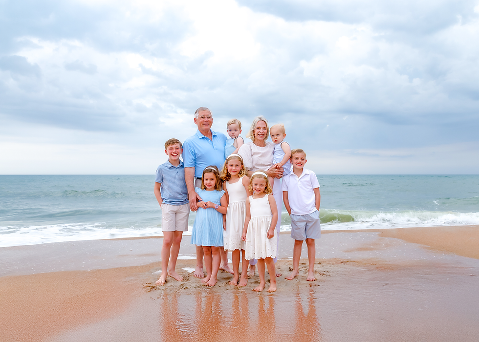 Extended Family Beach Pictures with Daytona Beach Photography