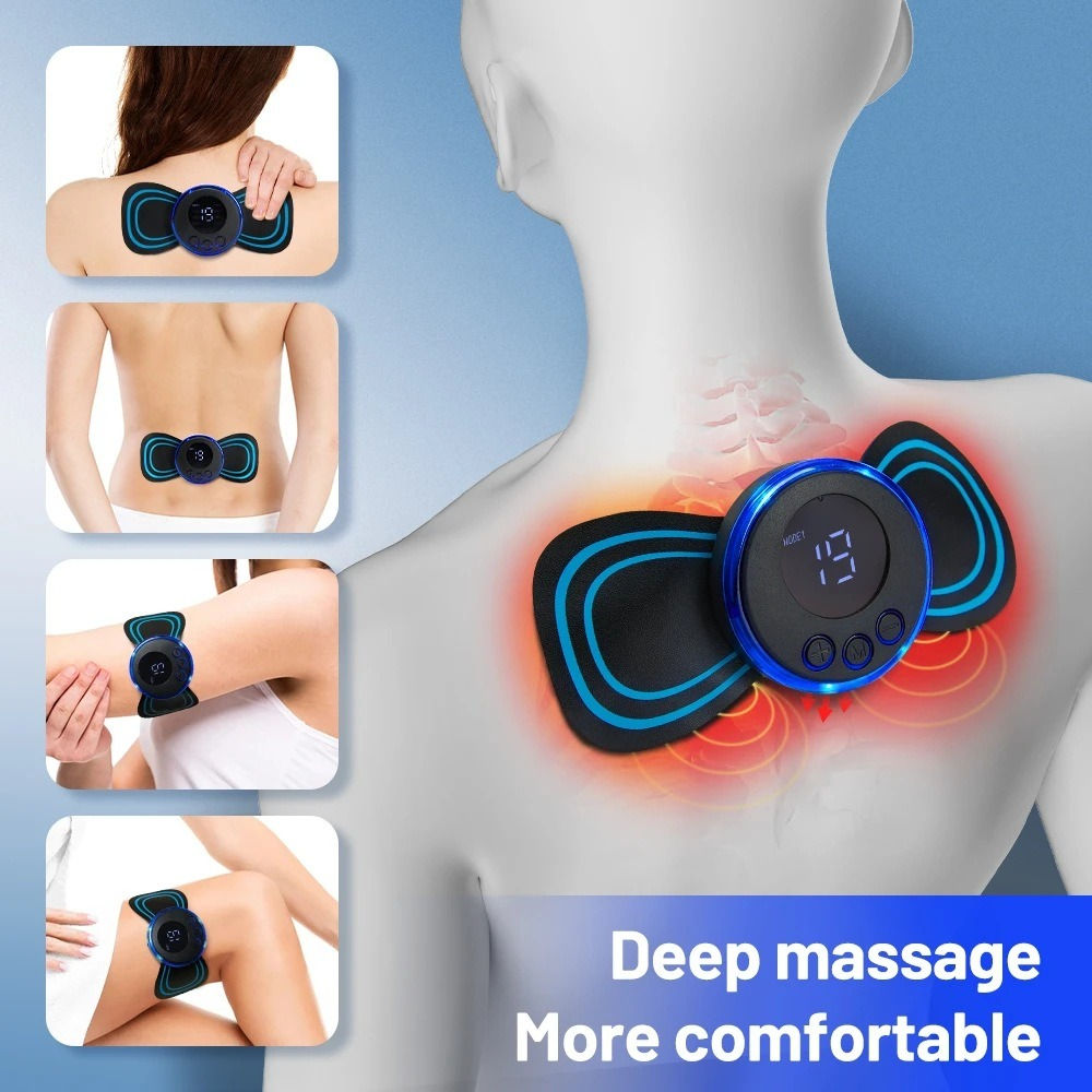 Portable Electric Pulse Neck and Shoulder Massager