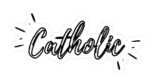 Imagen Catholic written