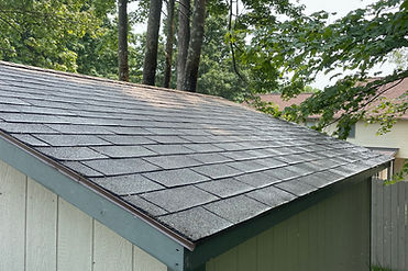Photo of a clean roof after a successful power washing service in Colombus, Ohio