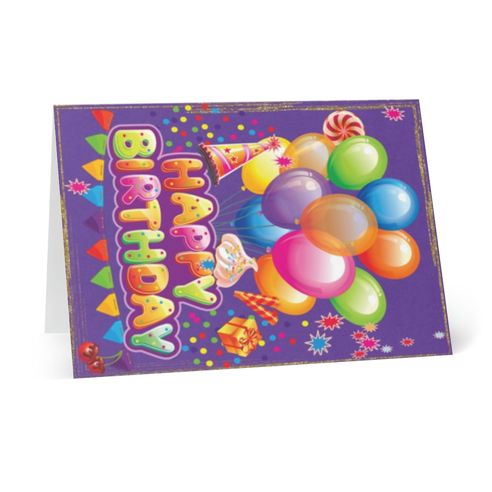 Miniaturbild: Birthday 20181116 Greeting Cards (8 pcs)