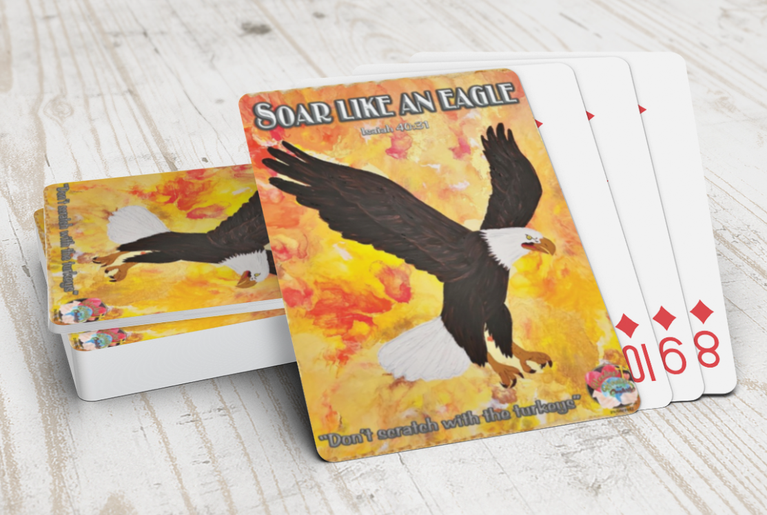 #974 Wings of Prayer Playing Cards