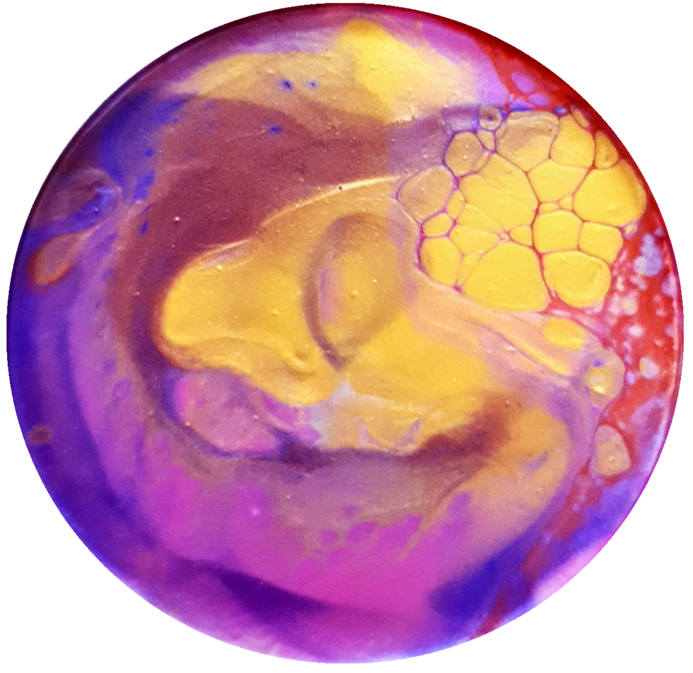 Thumbnail: Set 28: #1163-1167 Resin Coaster Set (5 piece)