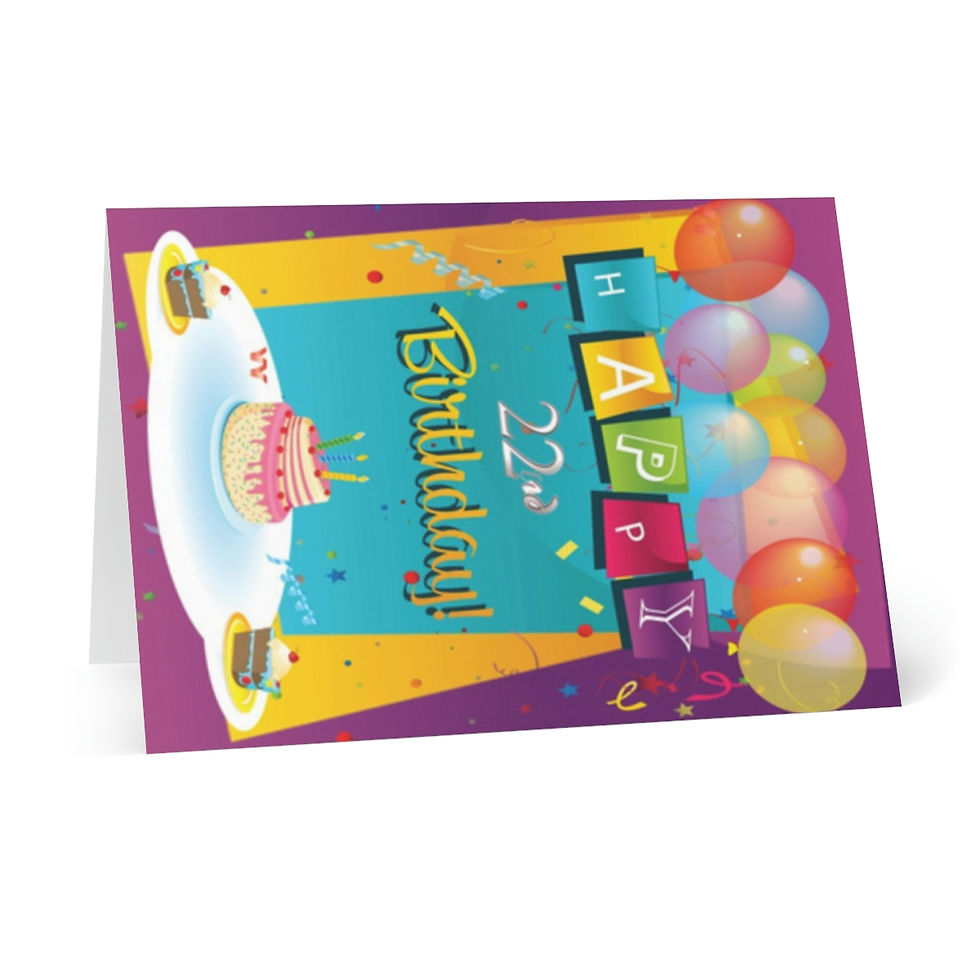 Miniaturbild: Birthday 20190108 Greeting Cards (8 pcs)