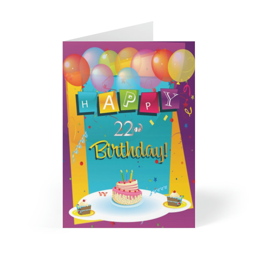 Birthday 20190108 Greeting Cards (8 pcs)