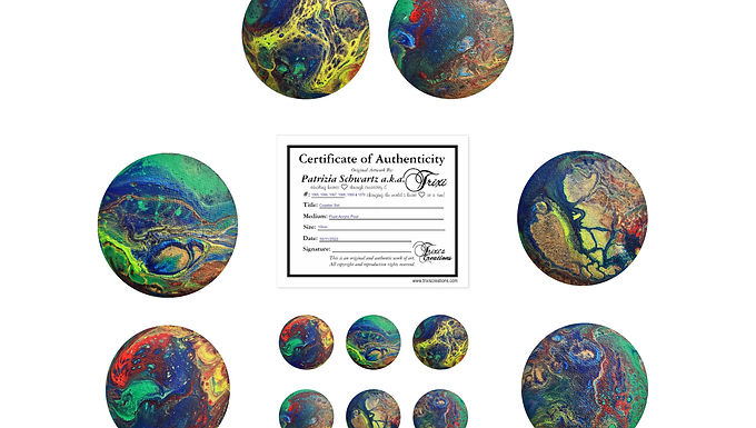 Set 23: #1065-1070  Natural Cork Look Coaster Set