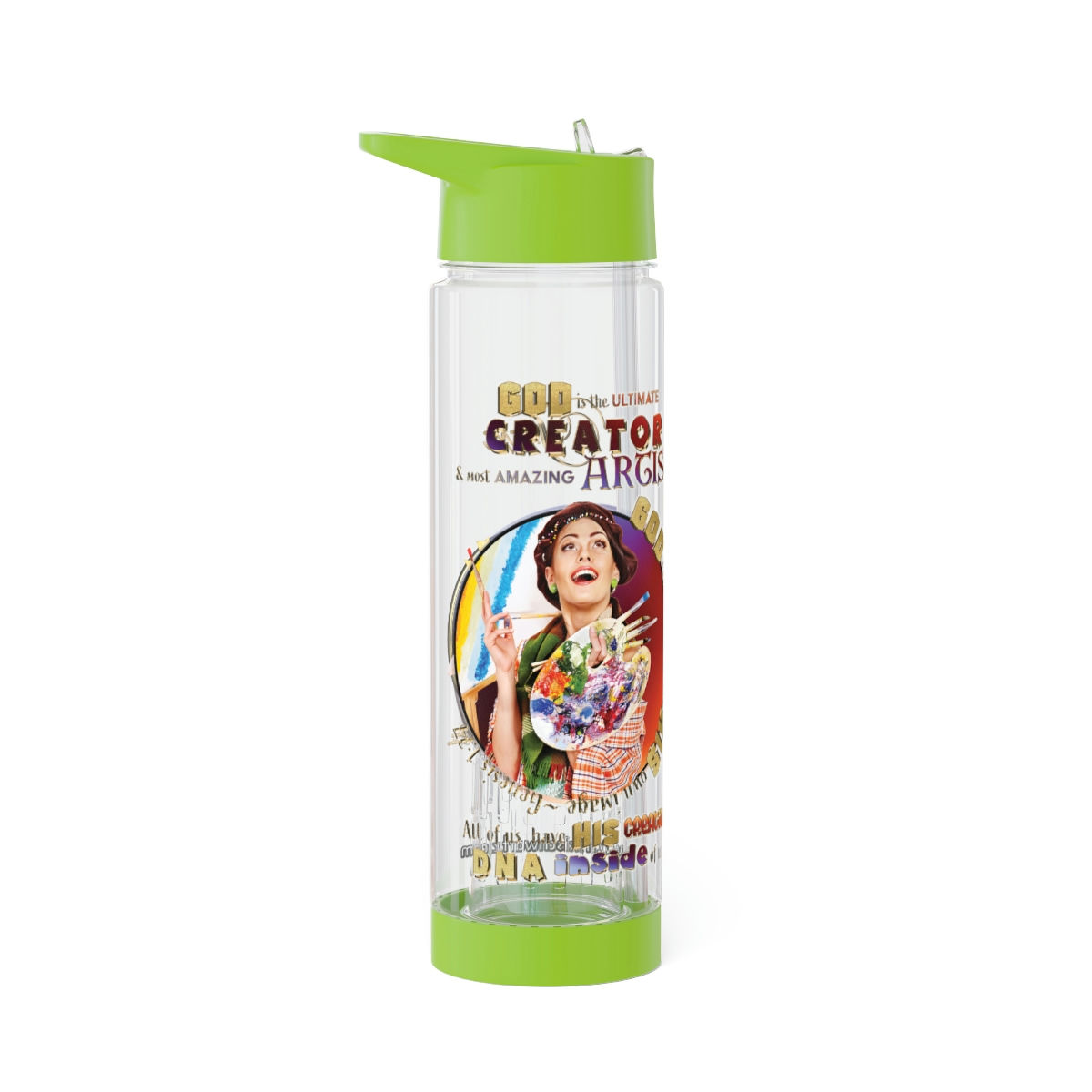 PERSONALISED Infuser Water Bottle (choose your image &/ add your NAME)