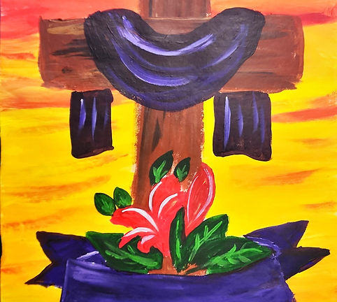 The Empty Cross at Dawn