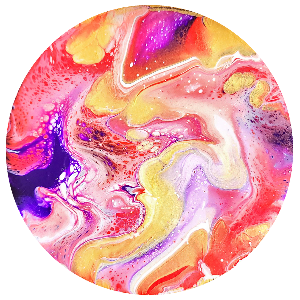 Thumbnail: Set 14: #964-969 Fluid Acrylic Art Coaster Set