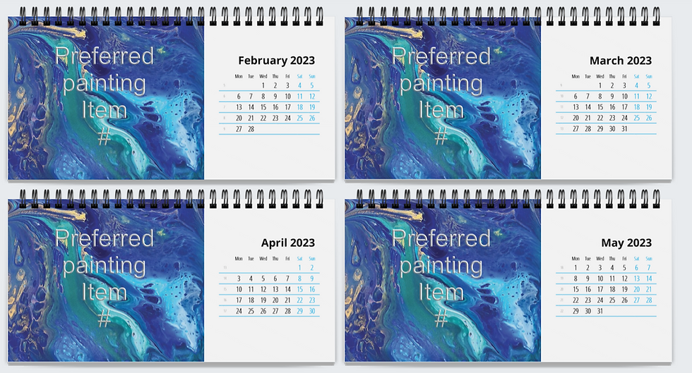 Miniaturbild: Customisable Desk Calendar