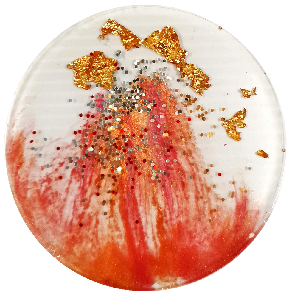 Thumbnail: Set 33: #1201-1205 5 Piece Resin Coaster Set