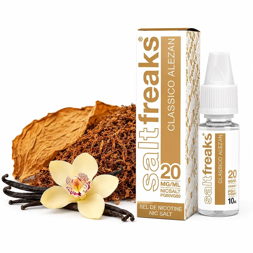 E-liquide Alezan Nic Salt 20mg de Freaks avec vanille et tabac blond