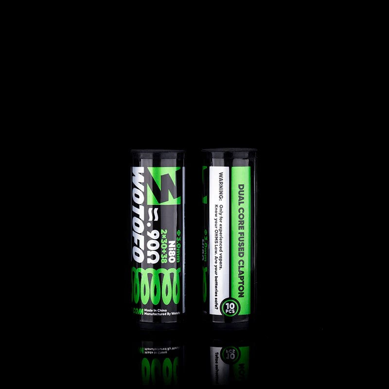 Coils Dual Core Fused Clapton 0,90 Ohm / 10 Pcs de Wotofo