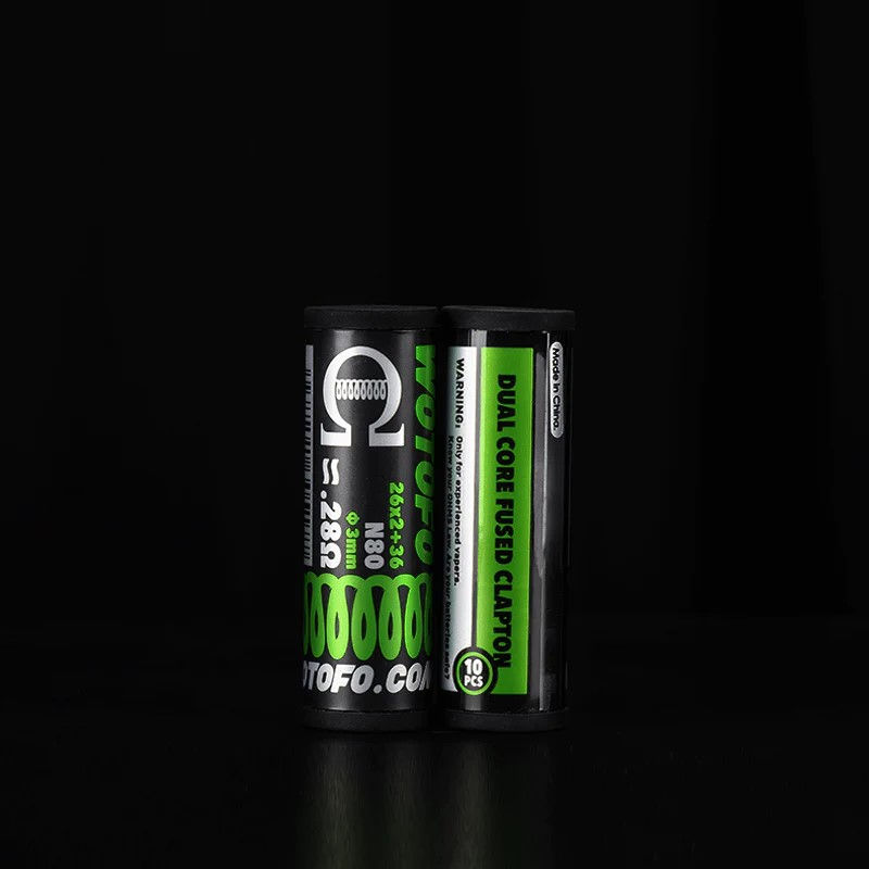 Coils Dual Core Fused Clapton 0,28 Ohm / 10 Pcs de Wotofo