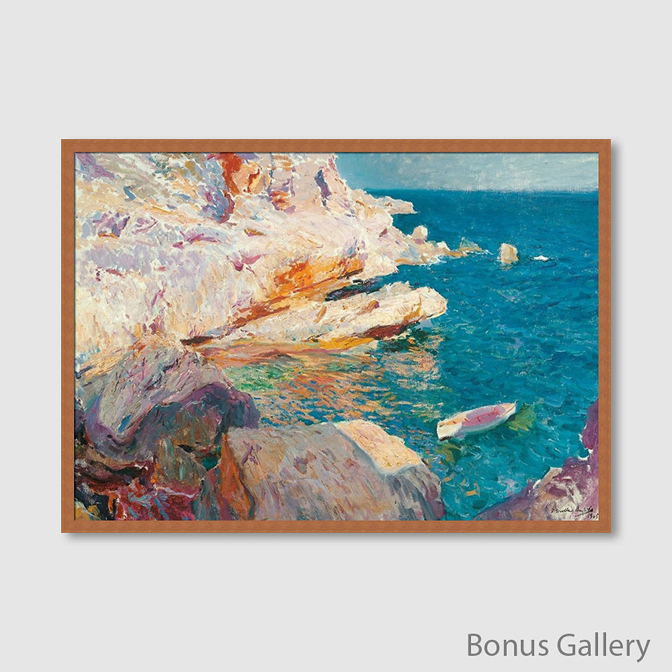 Thumbnail: Rock at Javea and the White Boat  (D)