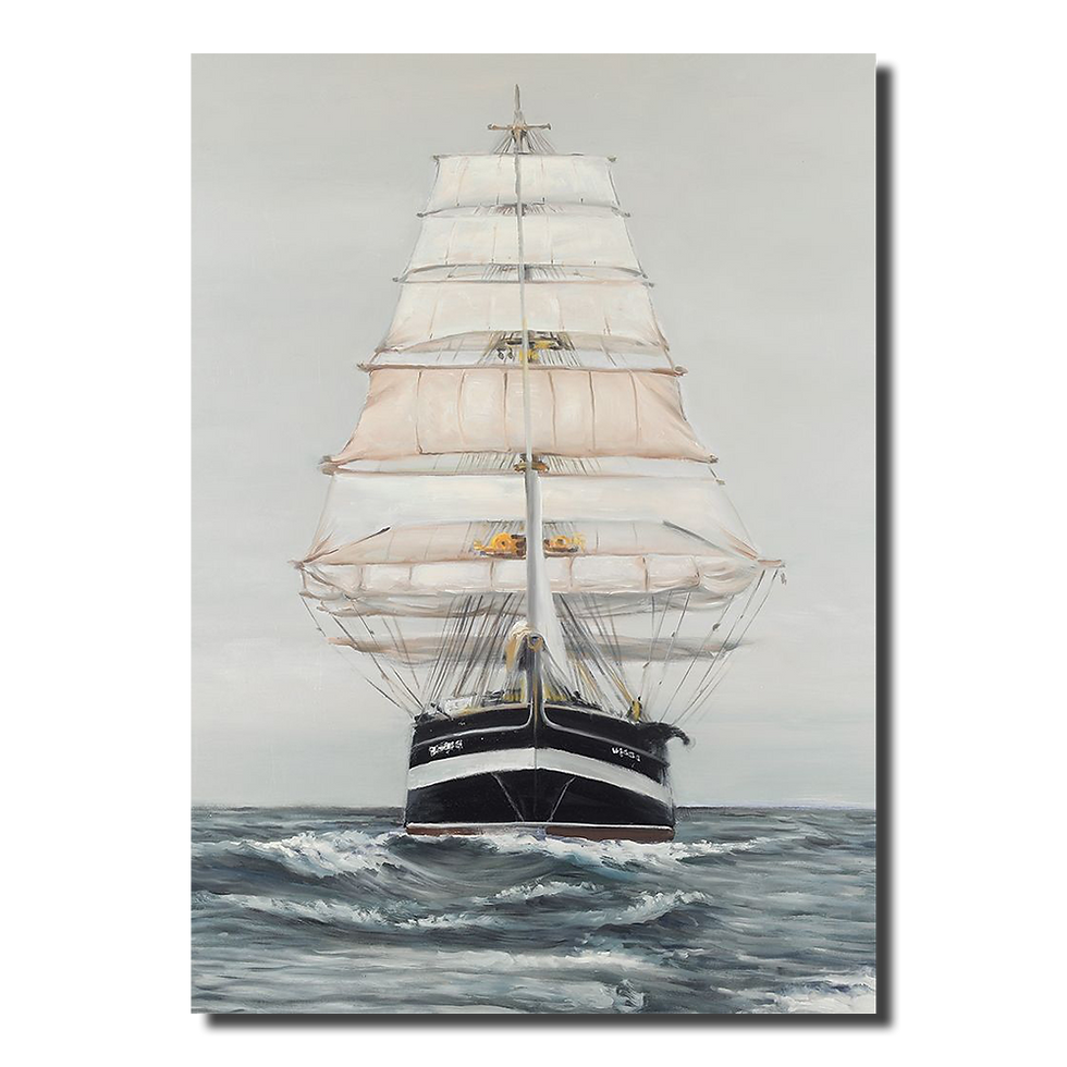 Thumbnail: Ship Gently Sailing by a Cloudy Day (D)