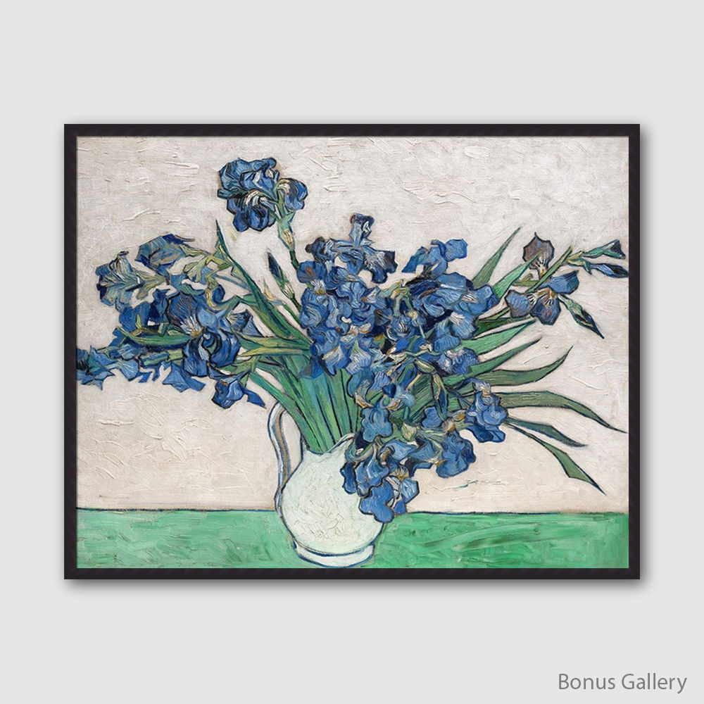 Irises, 1890 (White Vase) (E)